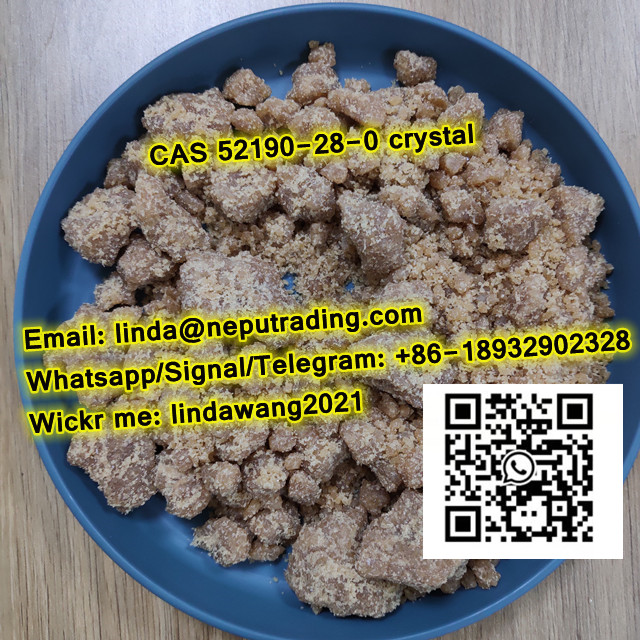 Big Borwn Crystal CAS 52190-28-0 1-(benzo[d][1,3]dioxol-5-yl)-2-bromopropan-1-one 